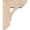 Ekena Millwork Thorton Slat Smooth Bracket w/ Offset Brace, Douglas Fir, 7 1/2"W x 18"D x 22"H BKT0806X18X22THR06SDF - alternate 3